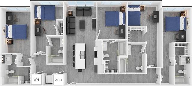 5BR/5BA – ANSI Type A floor plan